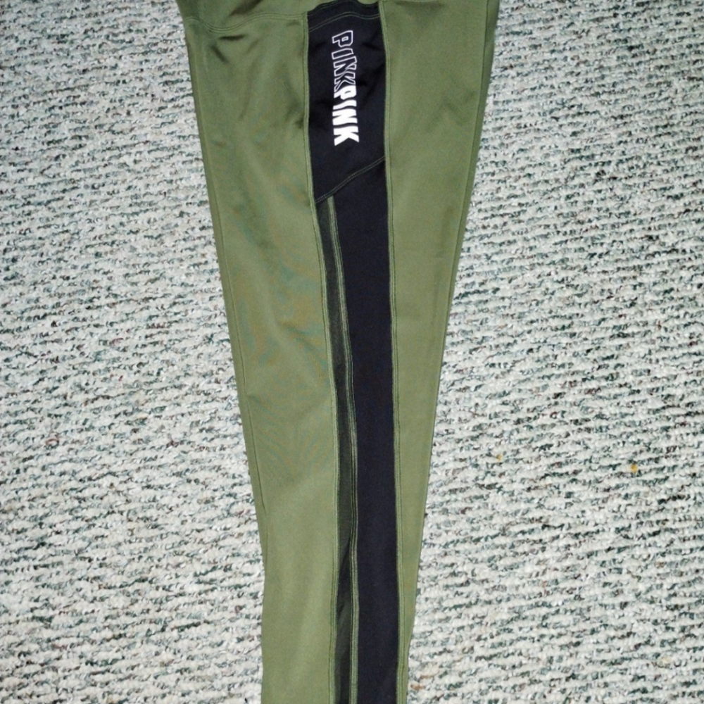 PINK VICTORIA SECRET LEGGINGS SZ XL